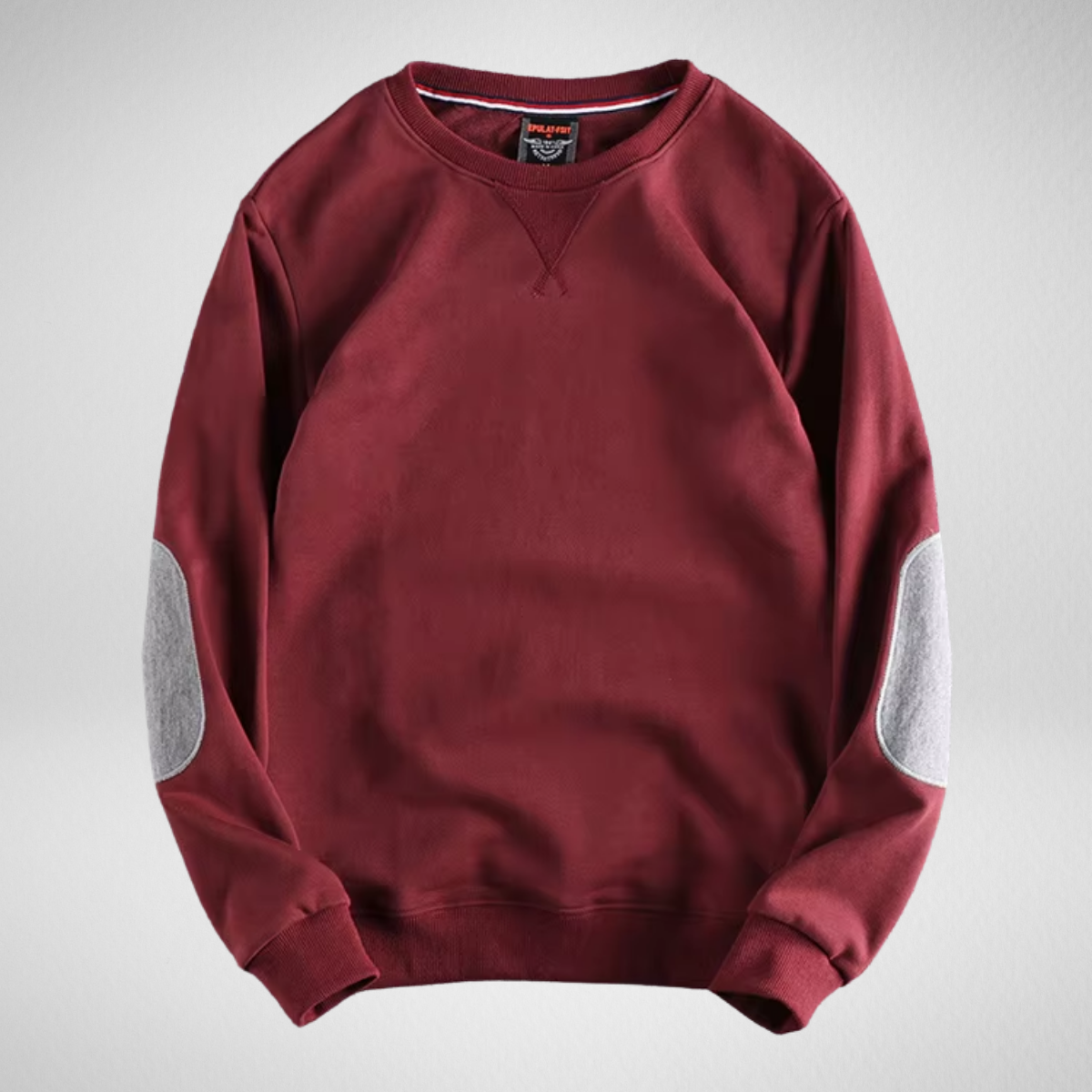 BelleYork | American Retro Patch Sleeve Sweatshirt