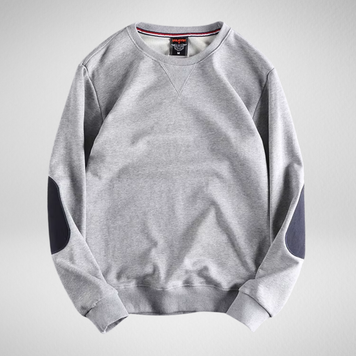 BelleYork | American Retro Patch Sleeve Sweatshirt