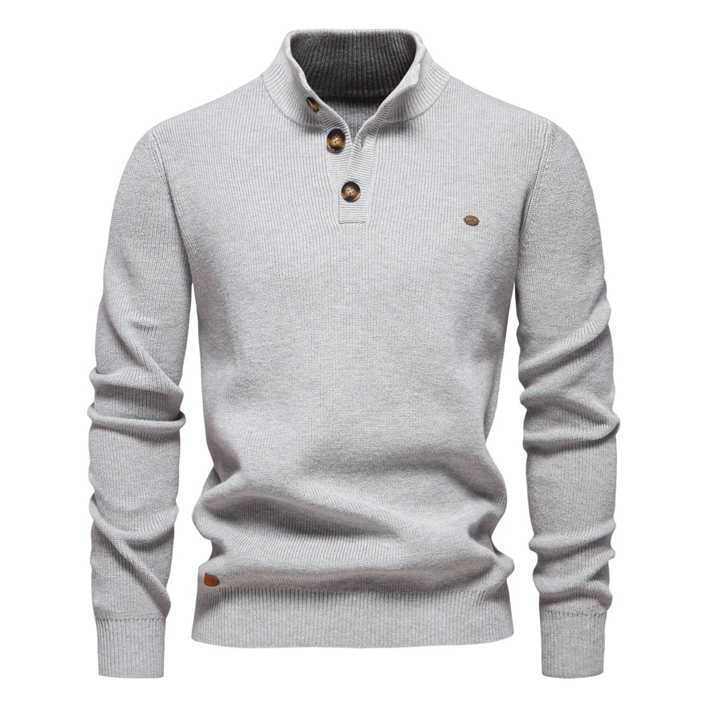 BelleYork | Men's Sweater with Button Design