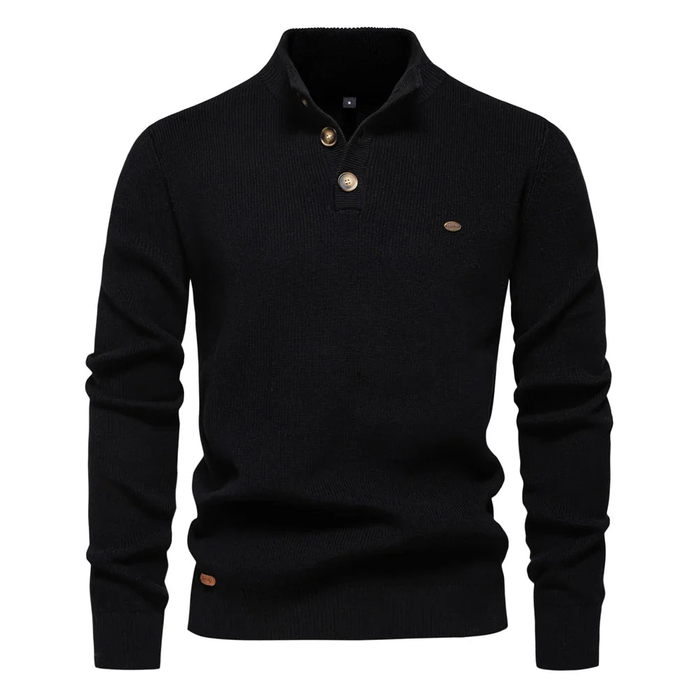 BelleYork | Men's Sweater with Button Design