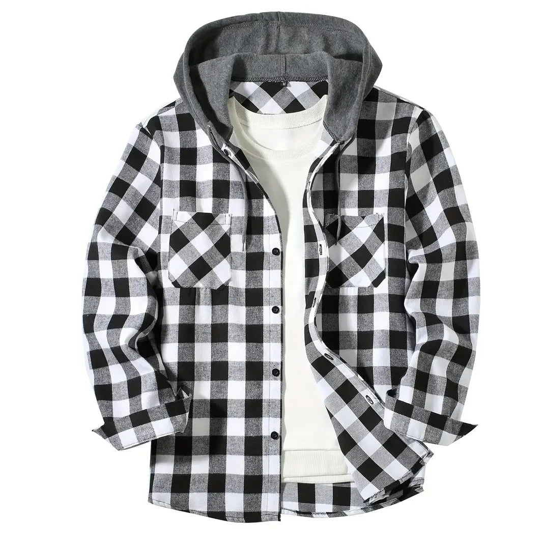 BelleYork | Classic Plaid Flannel Jacket