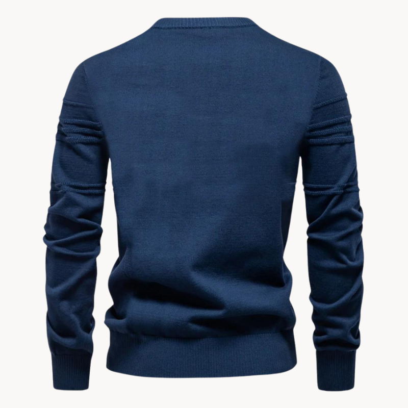 BelleYork | Men's Sweater with Checkered Design